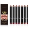 KARLOR Set of 12 Matte Lip Liners in Nude Red