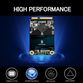 S SHARKSPEED SSD 256GB mSATA 3D NAND SATA 3 6Gb/s Mini Internal Solid State Drive for Desktop Laptop PC
