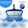 Pool Skimmer Net, Heavy Duty Leaf Rake Cleaning Tool, Fine