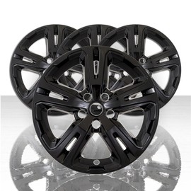 Set of 4 17" 5 Double Spoke Snap-On Wheel Skins for GMC Terrain SLE 2023-2024 - Gloss Black