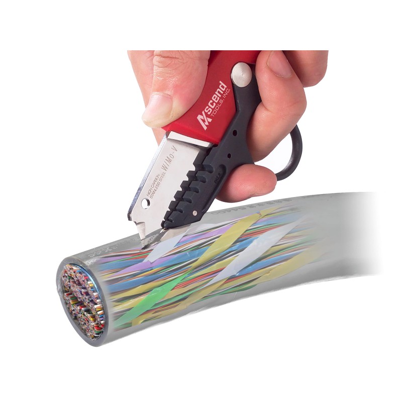 Ascend Tools 6-4/5 inch Pro Cable Insulation Jacket Removal/Slitter Knife