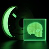 Polymaker PolyLite Luminous PLA Filament, Luminous Yellow 1.75mm 3D Printing