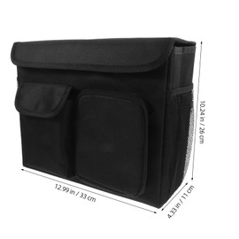 Ipetboom Wheelchair Accessory Bag Senior Walker Pouch Cup Holder under Seat Bag Storage for Mobility Scooters Easy Install