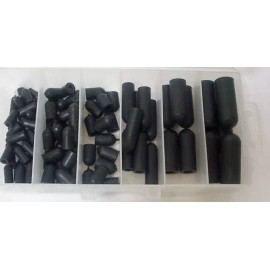 OMEGA Automotive Rubber Vacuum Caps Assortment Kit Sizes 1/8" thru 3/8" - 90 Pcs.