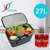 SIYUAN Collapsible Picnic Basket Insulated with Lid 27L Large Capacity