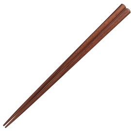 Sunny Life Design 264116 Narrow Paint Chopsticks Natural Wood 9.3 inches (23.5 cm), Walnut Brown, Made in Japan