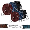 Realjoy 6 Pcs Bungee Cords with Hooks,0.5m+1m Elastic Bungee Straps,Heavy
