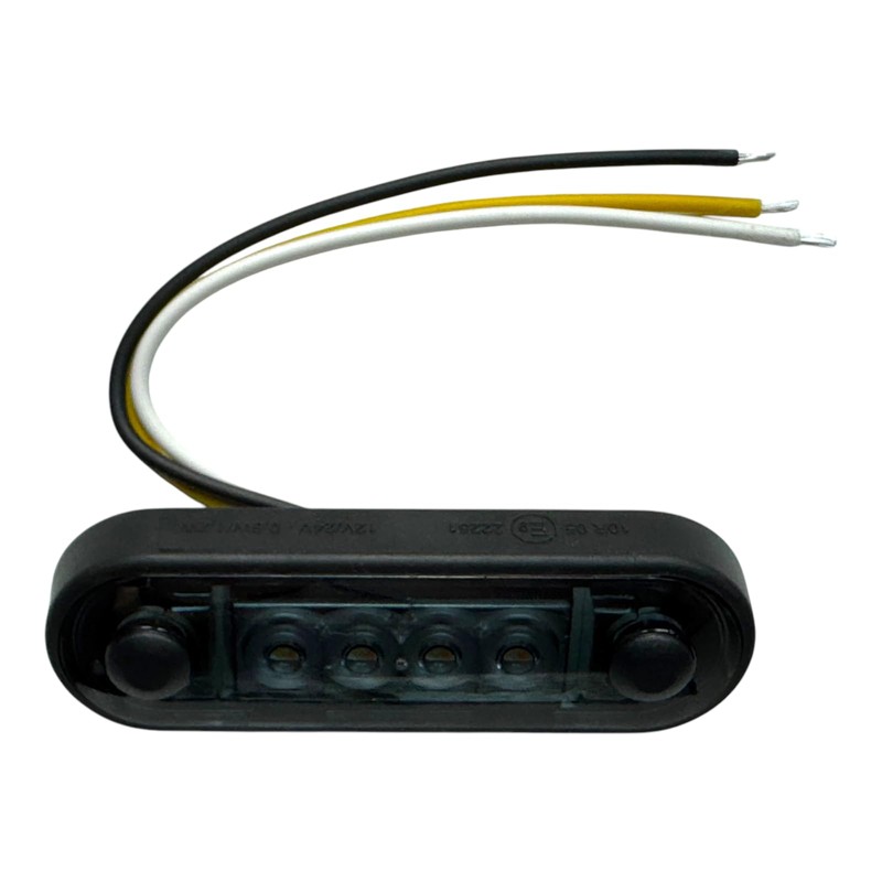 MelTruck® 2 x LED Marker Light Flat and Round Rubber