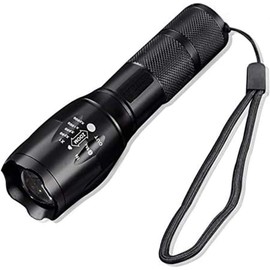 POCKETMAN LED Flashlight, Super Bright Tactical Flashlight, Zoom Focus, 5 Light Modes, Suitable for Camping, Hiking, Night Running and Other Different Situations (2 Packs)