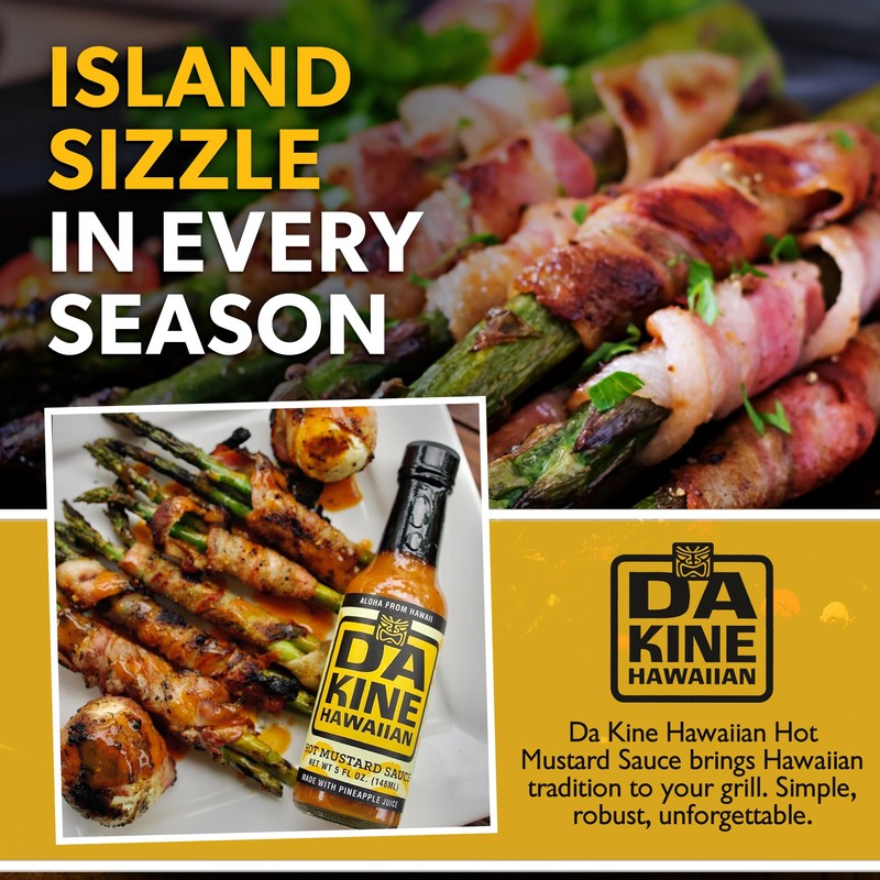 Da Kine Hawaiian Hot Mustard Sauce - Made with Pineapple