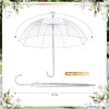 Dansydaisy 2 Pcs Clear Bubble Umbrellas 52 Inch Large Transparent