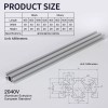 4pcs 200mm 2040 V-슬롯 압출 알루미늄 프로파일 3D 프린터 프레임용