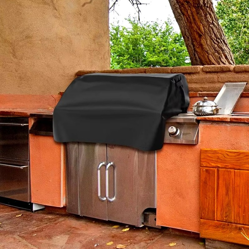 Waterproof Windproof Grill Covers for Built-in Barbecue Grill Top with