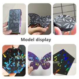 Sahvaim 265X265 MM Double Sided PEO+Flake Build Plate for Creatily hi Combo,Strong Adhesion Printing Bed Platform for Creatily hi 3D Printer,Flexible Spring Steel Sheet Without Magnetic Base