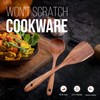 Premium Wooden Spoons for Cooking, 2 Pcs Wooden Cooking Utensils