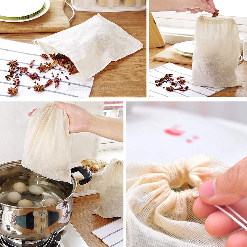 WEEMAGIC 30 Pieces Spice Bags for Cooking Cheesecloth Bags for