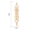 MUXSAM Unpainted Wood Oak Carved Wave Flower Pattern Onlay Decal