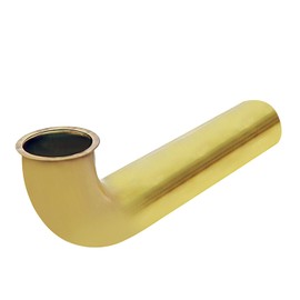 Highcraft 44334 Direct Connect Waste Bend for Tubular Drain Applications 1-1/2 in. x 12 in, 22GA Brass