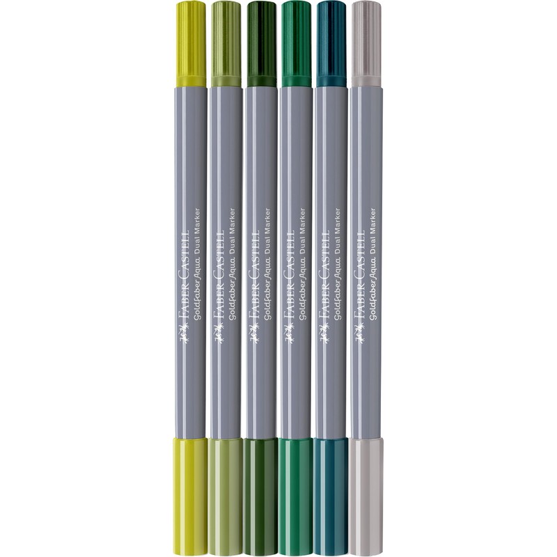 Faber Castell Goldfaber Aqua Jungle 164517 Dual Marker with Brush