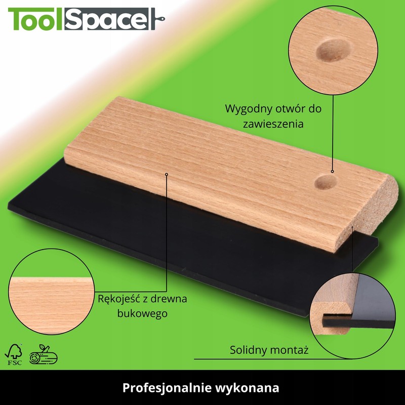 ToolSpace Rubber Spatula Joint Spatula Tiles with Rubber Lip Spatula