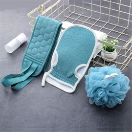 WANGCL Set of 2 Body Brush, Back Scrubber, 3 Pieces Exfoliating Shower Set, Shower Sponge, Bath Exfoliating Glove, Body Scrubber Exfoliating Shower Sponge for Men and Women