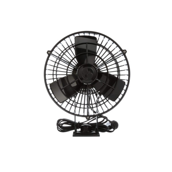 Caframo Kona. 12V Weatherproof Fan for Marine Use. IP55 Rated, Direct Wire. Black, 7.0” x 7.5" x 9.5"