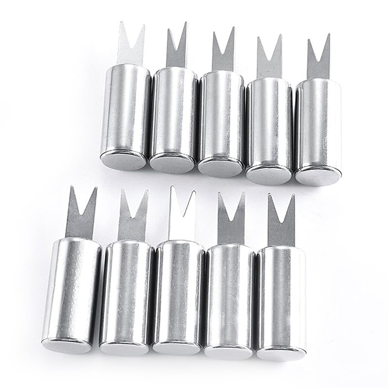 Sarini 10PCS Stainless Steel Barbecue Fork Portable Sweet Corn Food