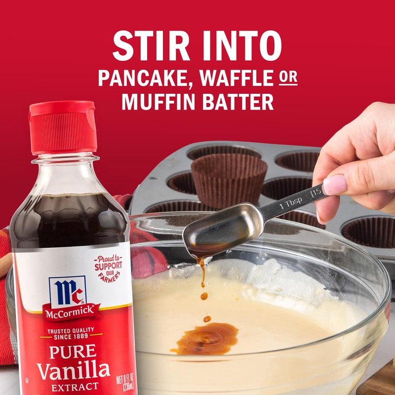 McCormick Vanilla Extract, Pure, No Corn Syrup, Gluten Free, Kosher,