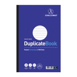 Challenge Large Duplicate Book, Carbonless, 100 Pages, 1 pack, A4 (297 x 195 mm)