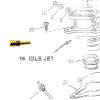 ZENITH Carburetor Idle Jet fits Allis Chalmers tractor D17 229342