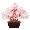 Top Plaza Rose Quartz Healing Crystal Money Tree 7 Inch