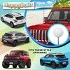 HappyBalls Plain White Car Antenna Topper Auto Accessory - Fits