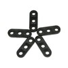FYHJNC 20Pcs Black Plastic Tent Rope Fasteners, Sturdy Tents Rope