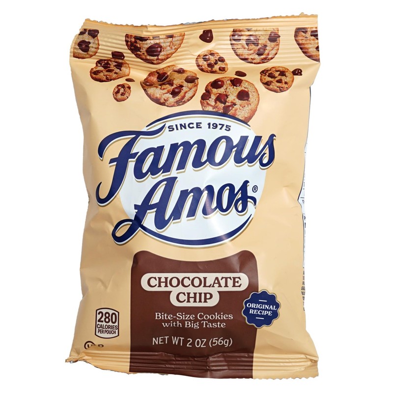 Famous Amos 2 oz., Pack of 15, Individual Bags of