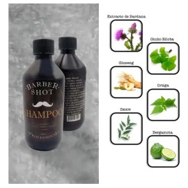 Shampoo Bergamota Y Cola De Caballo Barba Bigote Y Cabello                                                                                            