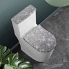 Darisoco Silver Toilet Lid Seat Cover & Toilet Tank Lid