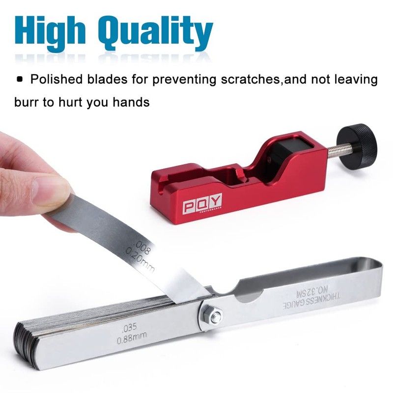 Universal Spark Plug Gap Tool with 32 Blades Steel Feeler