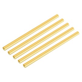 Uxney Brass Rods，5/16"Dia 8" Length Brass Solid Round Rod for DIY、Craft、Hardware（5 pcs）