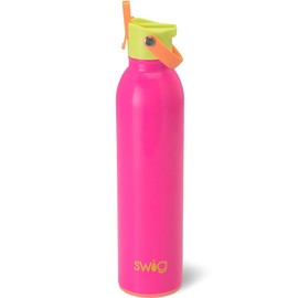 Swig Life 26oz Insulated Water Bottle with Straw & Flip + Sip Handle | Leak Proof, Dishwasher Safe, Cup Holder Friendly, Stainless Steel Water Bottle in Tutti Frutti