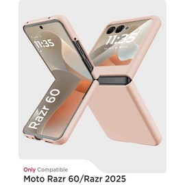 Miimall Slim for Razor Ultra 2025 Case,[Built-in Screen Protector][Military Grade Shockproof] Drop-Proof Heavy Duty Rugged Nonslip Grip Cute Cover for Women,Case for Moto Razr Ultra 2025,Gold