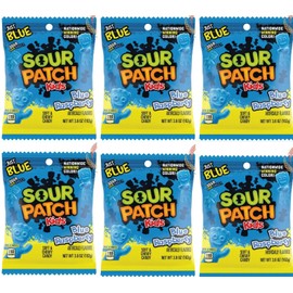 Sour Patch Kids 12 x Bags Sour Patch Kids Blue Raspberry Flavor Soft & Chewy Gummy Candy | 3.6oz