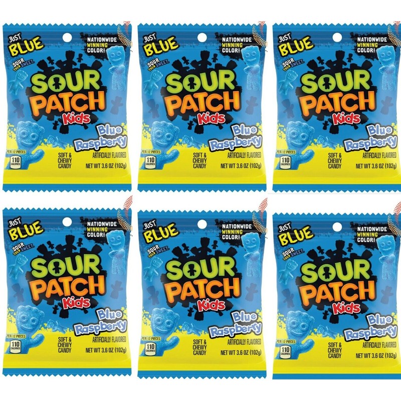 Sour Patch Kids 12 x Bags Sour Patch Kids Blue