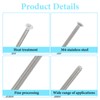 40Pcs Extra Long Outlet Screws, 6-32 x 1-1/2 Inch White