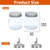 Qinpufu Glass Honey Dispenser No Drip - 10oz / 300ml
