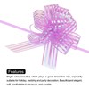 MECCANIXITY 20pcs 4 Inch Large Organza Pull Bow Metallic Chiffon