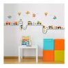 DaraBaby Vinil Decorativo Infantil Pista Autos Camiones Aviones Sala