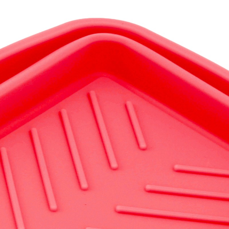 2Pcs Fryer Liner Heat Resistant Silicone Groove Design Easy to