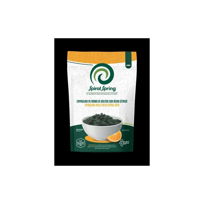 Alga Spirulina Máxima Vegan Kosher Acido Cítrico(vitamina C)