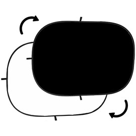 ePhotoInc 5' x 7' Twist Flex ChromaKey Background Black White Collapsible Reflector Photo Backdrop Background T57BW