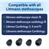 12Pcs Stethoscope Ear Tips Replacement for Littmann, Small/Medium Ear Tips